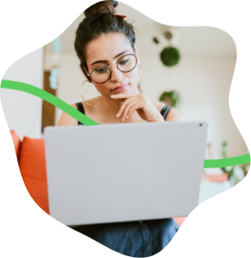 Person using laptop